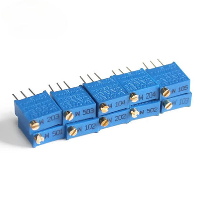 10/5PCS 3296W Trimming Potentiometer 200R 500R 1K 2K 5K 10K 20K 50K 3296 Potentiometers Variable Resistor