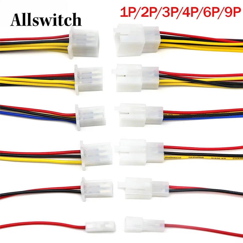 2.8mm Automotive Electrical Wire Connector Male Female Cable Terminal Plug for Motorcycle Ebike Car 2/3/4/6 Pin