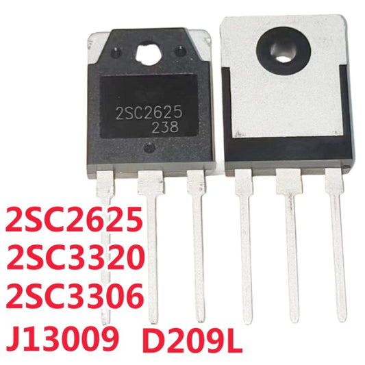 Original 2SC3320 2SC2625 2SC3306 D209L J13009 C3320 C2625 C3306 High-Power Switching Transistors TO-3P Transistors for Inverters