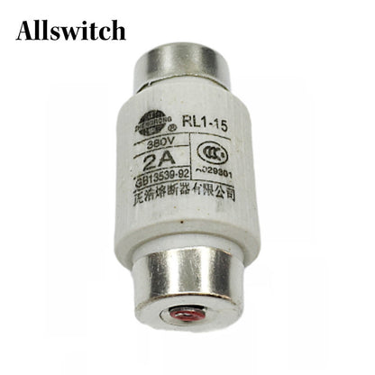 Ceramic Fuse RL1-15 380V 2A 4A 5A 6A 10A 15A Insure Fed Pipe Melting Core