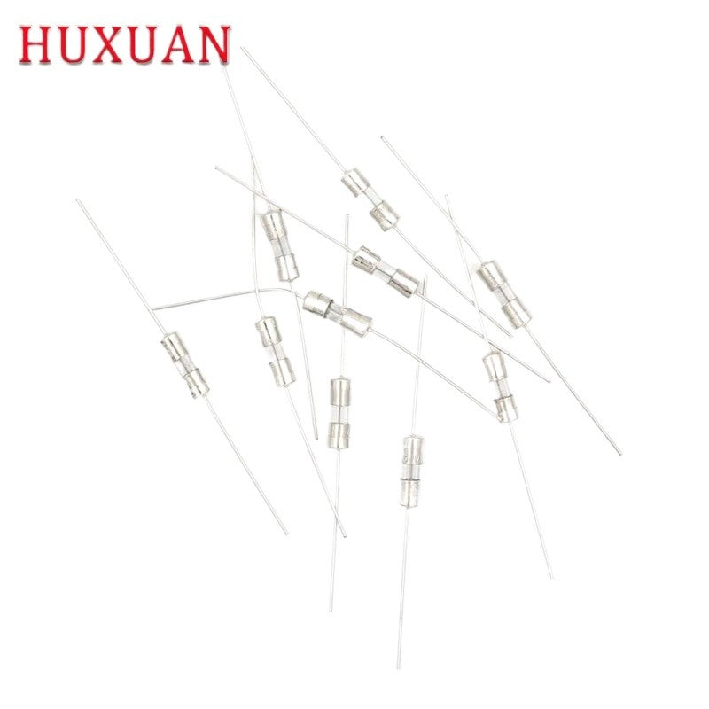20pcs 3.6x10mm Axial Lead Glass Fuse Tube 0.5A/1A/1.5A/2A/2.5A/3A/3.15A/4A/5A/6.3A/10A Overcurrent Protection