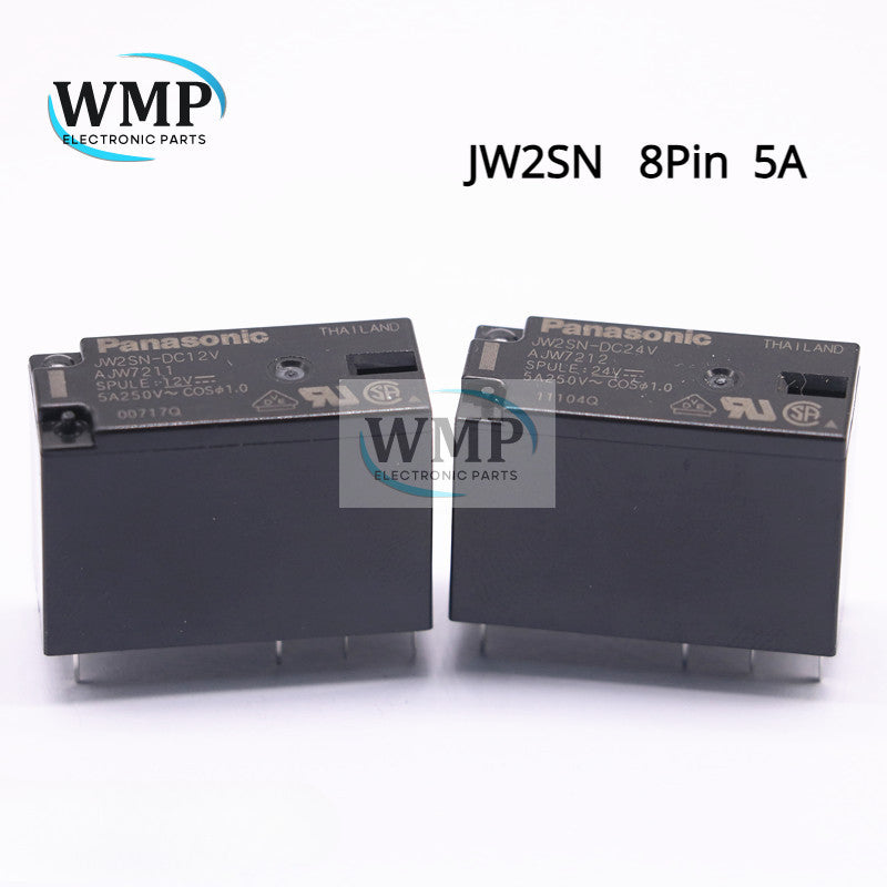 Original Power Relay JW2SN JW1FSN JW2SN-DC24V DC12V JW1FSN 8Pin 5A 250VAC AC Relay New