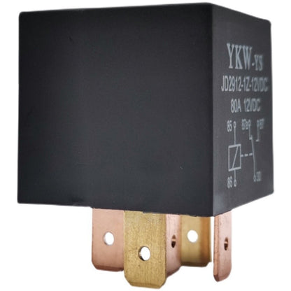40A 80A Auto Car Relay JD2912 with Socket Wire 4Pin 5Pin DC 12V 24V 36V 48V 72V with Mounting Hole Coil Power 1.8W Automobile Control Device