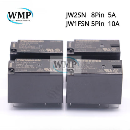 Original Power Relay JW2SN JW1FSN JW2SN-DC24V DC12V JW1FSN 8Pin 5A 250VAC AC Relay New