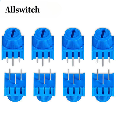 10/5Pcs 3386 3386P Potentiometer Resistor Single Turn Breadboard Trim Potentiometer with Knob for Arduino Trimpot