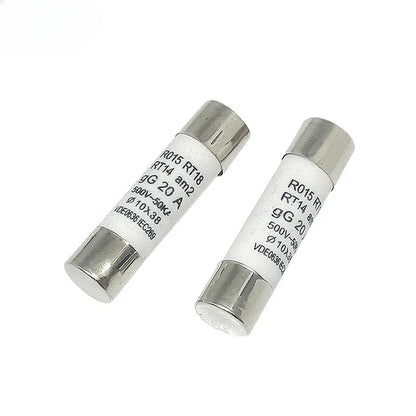 5Pcs R015 Ceramic Fuse 10x38mm 0.5A 500V RT18 RO15 1A 2A 3A 4A 5A 6A 8A 10A 16A 20A 25A 32A 40A 10*38mm
