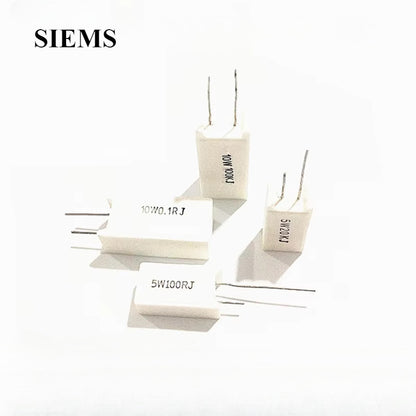 2/5Pcs RX27 vertical cement resistor 5W 10W 20W 1R-1K Ohm cement resistor