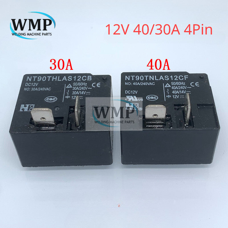 Original Relay NT90THLAS12CB NT90THLAS12CF 4Pin 12V 40A 30A Replace MPQ4-S-112D-A SLI-S-112DM HF2160-1A-12DE for Aircon Air conditioning / Water Heater New