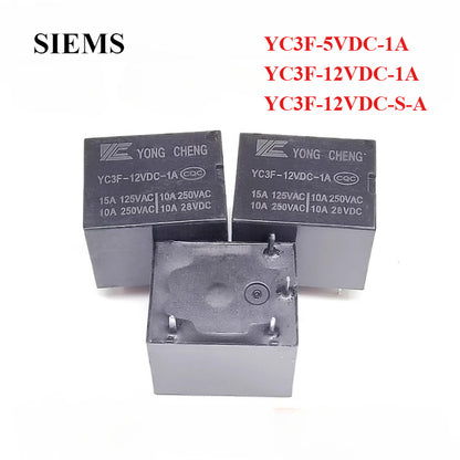 New Original Relay YC3F-5VDC-1A YC3F-12VDC-1A YC3F-12VDC-S-A 4Pin 10A T73 For Electric rice cooker hot water kettle