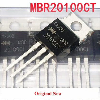 5Pcs Original Schottky Diodes MBR10100CT MBR10200CT MBR10150CT MBR20100CT MBR20150CT MBR20200CT MBR30100CT 10A/15A/20A/30A 100V-200V TO-220 Rectifiers