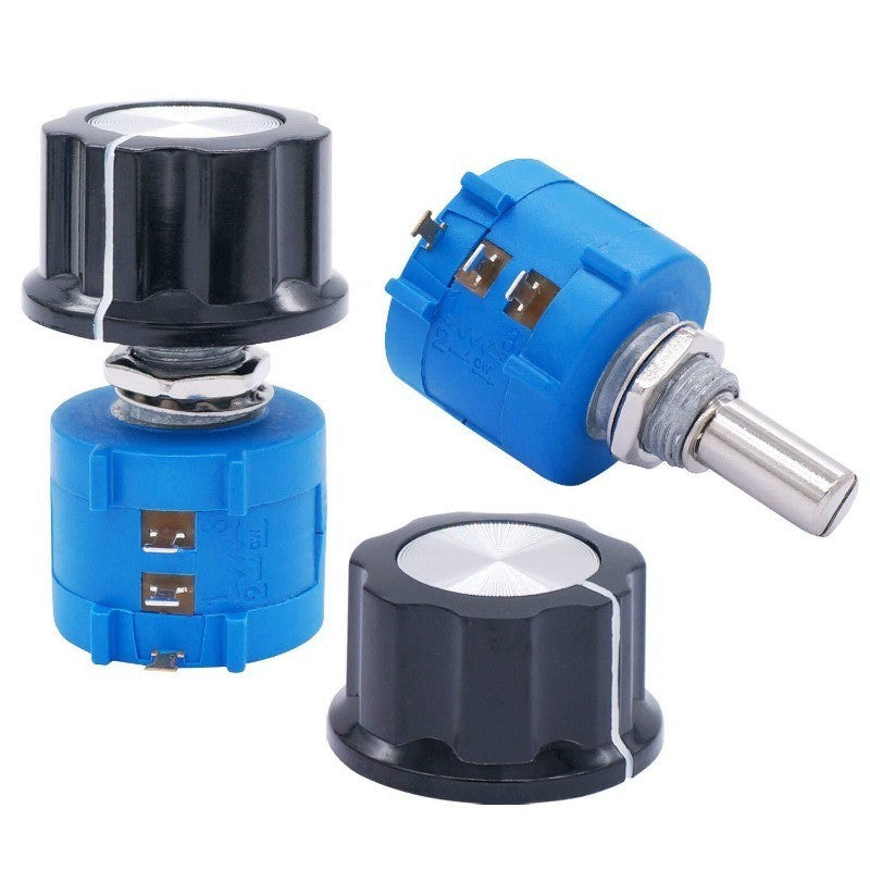 1 Pair 3590S Rotary Potentiometer 100R-100k Ohm with A03 Knob