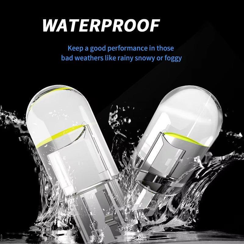 W5W Led T10 Car Light COB High brightness transparent 6000K White Auto Automobiles License Plate Lamp Dome Read Bulb 12V