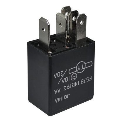 Relay F57B14B192AA 10A/20A 12VDC 5Pins Automotive Relay F57B 14B192 AA Compatible for Select Ford,Toyota,Cadillac Vehicles