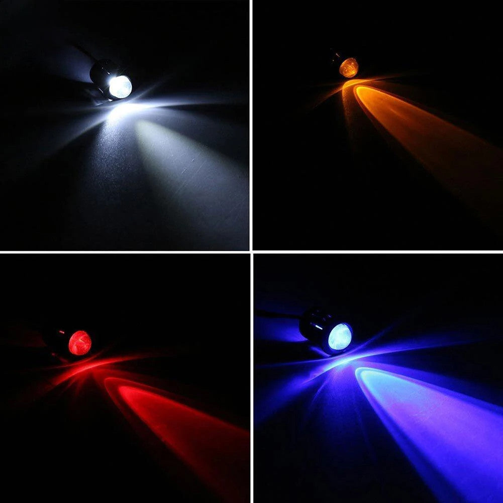 5Pcs 10mm LED with Wire Socket Pre-Wired LED Diode 12V Ultra Brigh LED Lamp with 20cm Wire White Red Green Blue Yellow