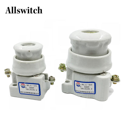 Screw Fuse Base for Screw Fuse RL1 60 Fuse Holder RL1 15 60 100 200 380V Ceramic Fuse Holder