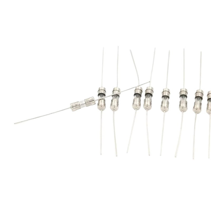 20pcs 3.6x10mm Axial Lead Glass Fuse Tube 0.5A/1A/1.5A/2A/2.5A/3A/3.15A/4A/5A/6.3A/10A Overcurrent Protection
