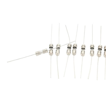 20pcs 3.6x10mm Axial Lead Glass Fuse Tube 0.5A/1A/1.5A/2A/2.5A/3A/3.15A/4A/5A/6.3A/10A Overcurrent Protection