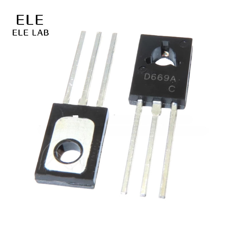 20/10Pcs Original 2SD669A 2SB649A TO-126 Complementary Bipolar Transistors (NPN/PNP Pair) - D669A Audio Power Amplifier Driver Transistors, 160V 1.5A