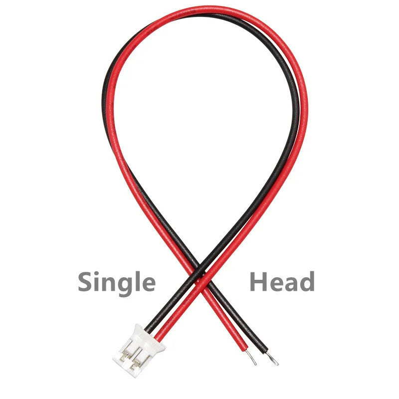 5Pcs Micro JST PH2.0 Male Wire 20cm Connector 2.0mm 2/3/4/5/6Pin JST Plug Terminal Cable Wire Connector 26AWG Wire Length 20CM