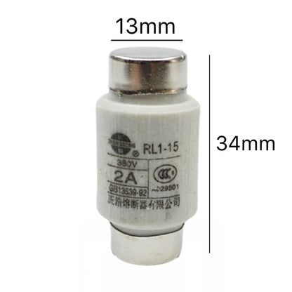 Ceramic Fuse RL1-15 380V 2A 4A 5A 6A 10A 15A Insure Fed Pipe Melting Core