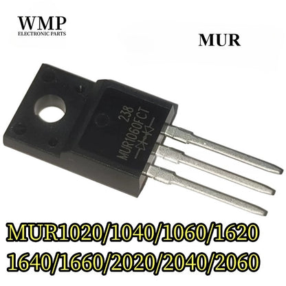 Original MUR1020 MUR1040 MUR1060 MUR1620 MUR 1640 MUR1660 MUR2020 MUR2040 MUR2060FCT TO-220F Fast Recovery Rectifier Diode
