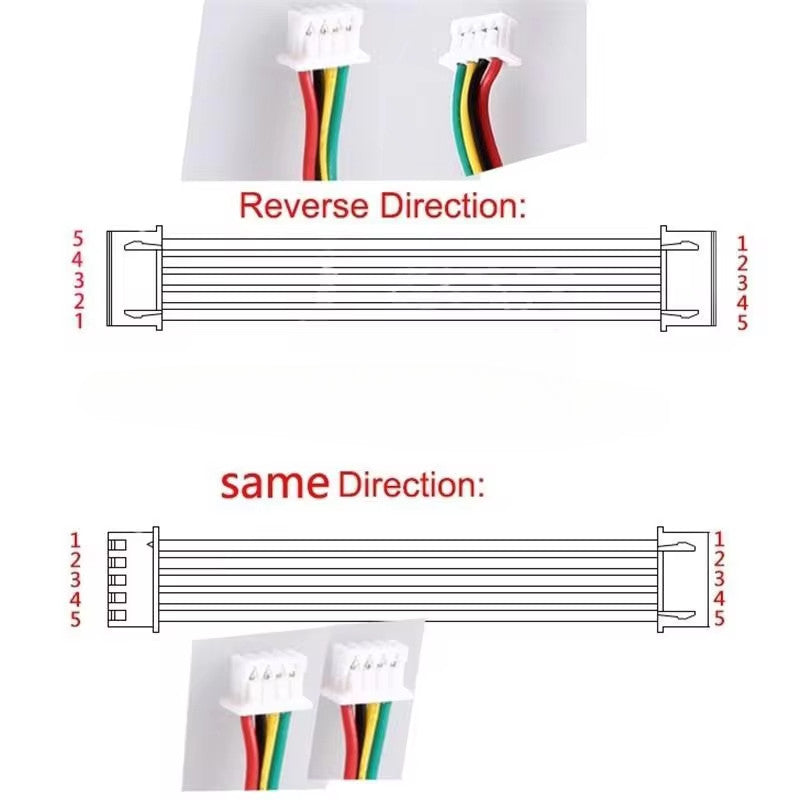 5 Pieces LOT CH3.96 CH3.96mm Cable Plug Connector Tinned Copper Wire 2P 3P 4P 5P 6P Wire 20cm CH3.96 Pitch