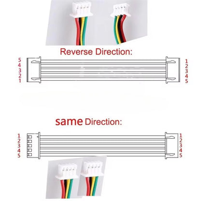 5 Pieces LOT CH3.96 CH3.96mm Cable Plug Connector Tinned Copper Wire 2P 3P 4P 5P 6P Wire 20cm CH3.96 Pitch