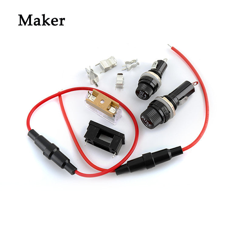 Fuse Holder for Glass Fuse Tube 5X20mm 6X30mm Fuse Box Fuse Clip BLX-A