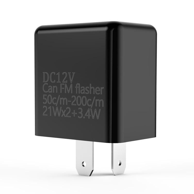 Flasher Relay 12V 2 Pin Adjustable Frequency of Turn Signals Blinker Indicator Relays for Motorcycle Motorbike Accessories