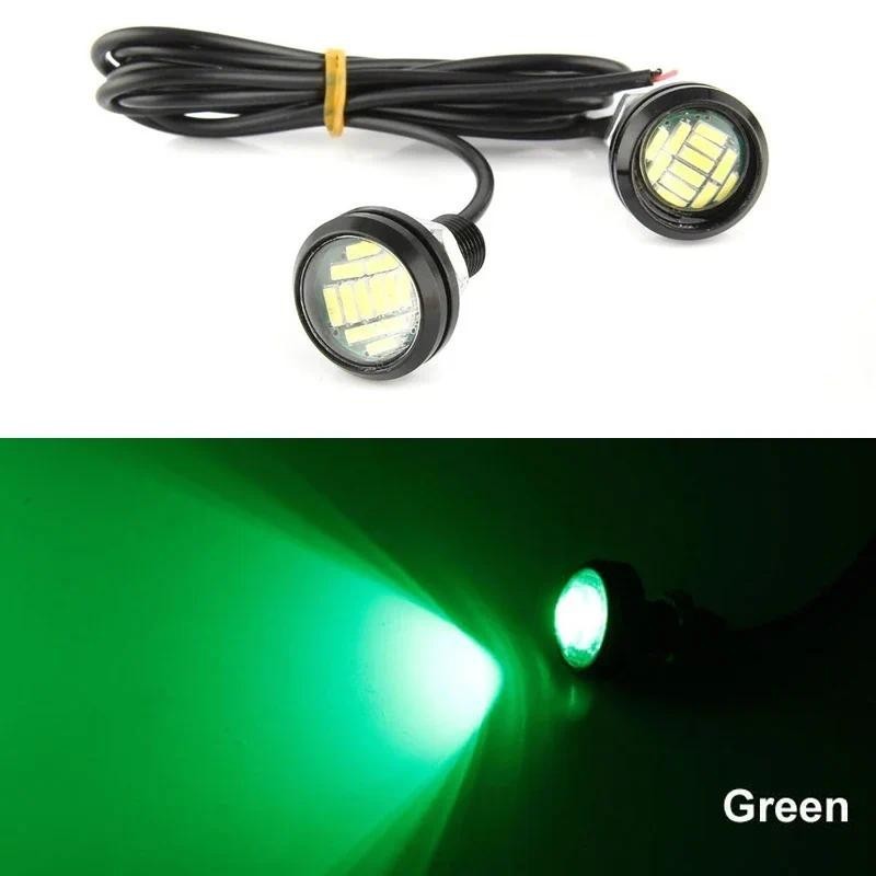 23mm Car Eagle Eye LED Daytime Running Light 4014 12SMD Backup Reversing Lamp Parking Lamp Turn Signal Automobiles Lamps