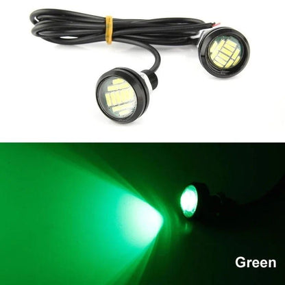 23mm Car Eagle Eye LED Daytime Running Light 4014 12SMD Backup Reversing Lamp Parking Lamp Turn Signal Automobiles Lamps