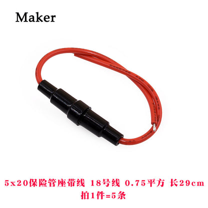 Fuse Holder for Glass Fuse Tube 5X20mm 6X30mm Fuse Box Fuse Clip BLX-A