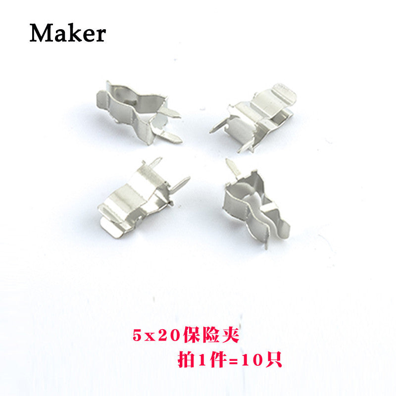 Fuse Holder for Glass Fuse Tube 5X20mm 6X30mm Fuse Box Fuse Clip BLX-A