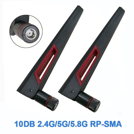WIFI Antenna 2.4Ghz 5Ghz 5.8Ghz 12Dbi Signal Booster Antenna RP SMA Male Universal Antena Wifi for Amplifier WLAN Router