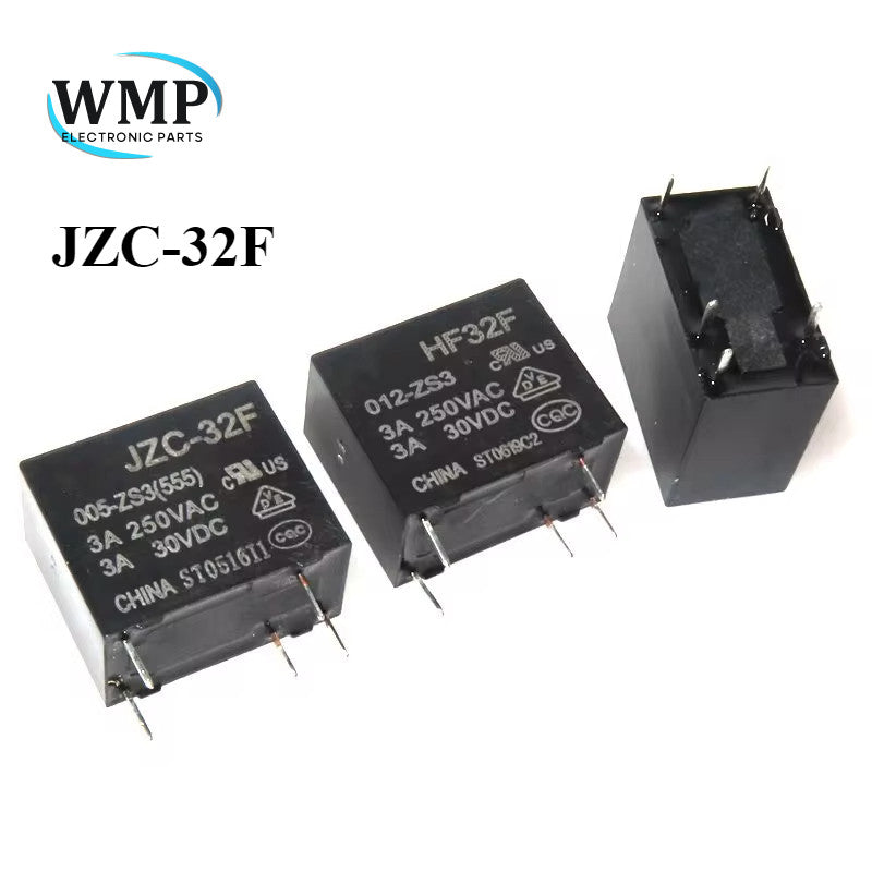 Relay JZC-32F HF32F 005 012 024 -HS HF32F 5V 12V 24V 10A 4PIN 5PIN Relay New and Original
