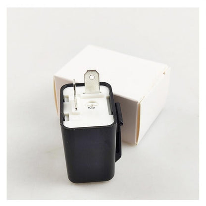 Flasher Relay 12V 2 Pin Adjustable Frequency of Turn Signals Blinker Indicator Relays for Motorcycle Motorbike Accessories