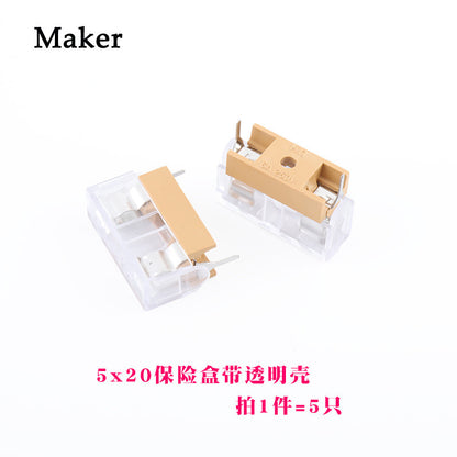 Fuse Holder for Glass Fuse Tube 5X20mm 6X30mm Fuse Box Fuse Clip BLX-A