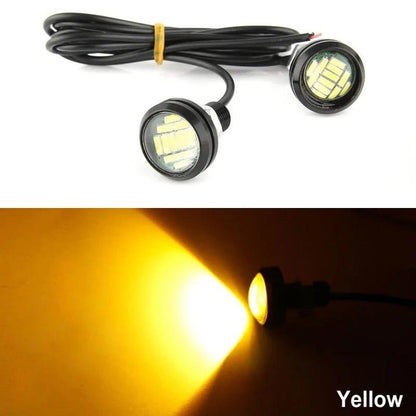 23mm Car Eagle Eye LED Daytime Running Light 4014 12SMD Backup Reversing Lamp Parking Lamp Turn Signal Automobiles Lamps