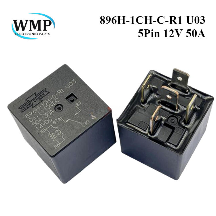 Automotive Relay 896H-1CH-C-R1 U03 5 Pins 12VDC 50A SPDT 12V