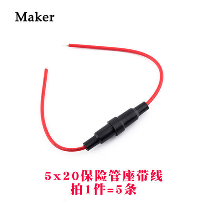 Fuse Holder for Glass Fuse Tube 5X20mm 6X30mm Fuse Box Fuse Clip BLX-A