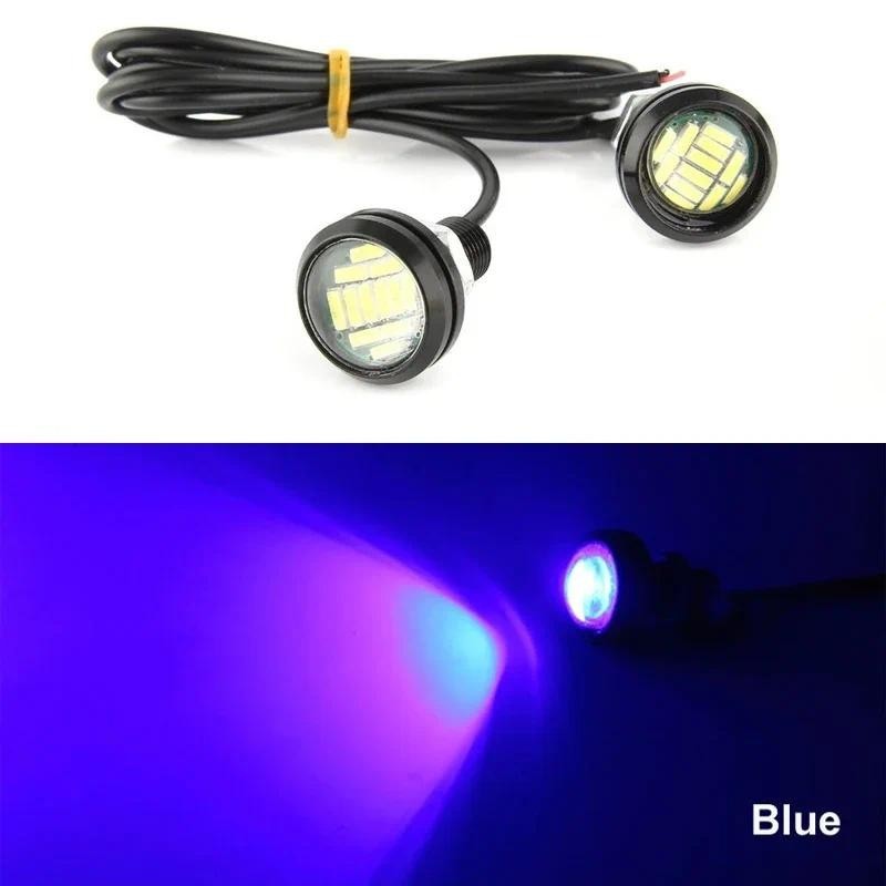 23mm Car Eagle Eye LED Daytime Running Light 4014 12SMD Backup Reversing Lamp Parking Lamp Turn Signal Automobiles Lamps