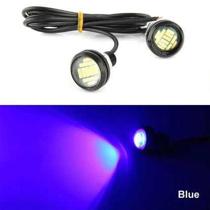 23mm Car Eagle Eye LED Daytime Running Light 4014 12SMD Backup Reversing Lamp Parking Lamp Turn Signal Automobiles Lamps