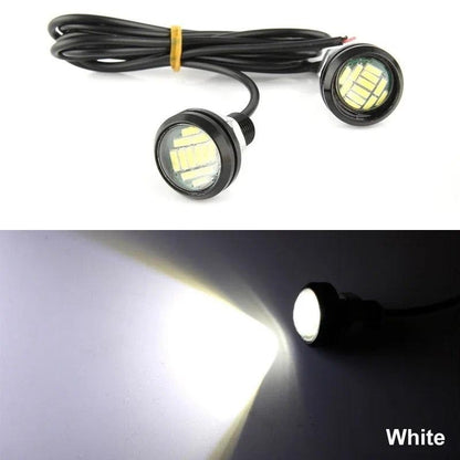 23mm Car Eagle Eye LED Daytime Running Light 4014 12SMD Backup Reversing Lamp Parking Lamp Turn Signal Automobiles Lamps