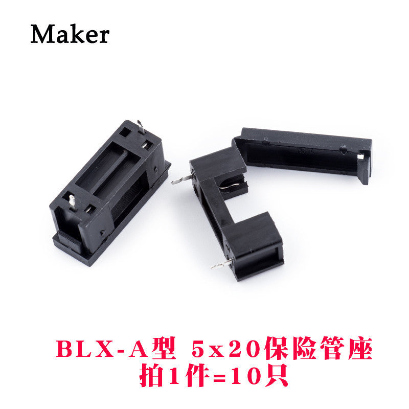 Fuse Holder for Glass Fuse Tube 5X20mm 6X30mm Fuse Box Fuse Clip BLX-A