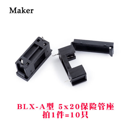 Fuse Holder for Glass Fuse Tube 5X20mm 6X30mm Fuse Box Fuse Clip BLX-A