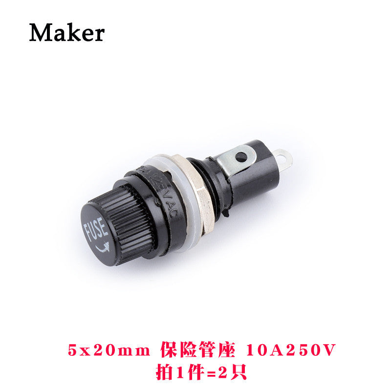 Fuse Holder for Glass Fuse Tube 5X20mm 6X30mm Fuse Box Fuse Clip BLX-A