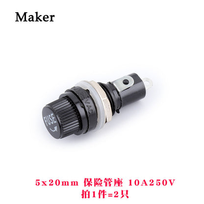 Fuse Holder for Glass Fuse Tube 5X20mm 6X30mm Fuse Box Fuse Clip BLX-A