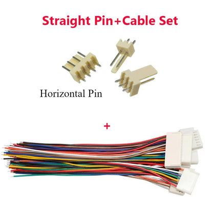 KF2510 Terminal Wire 2.54mm Spacing 2/3/4/5/6Pin Single Head Electronic Cable 20cm Connector Wire with straight needle and curved needle socket