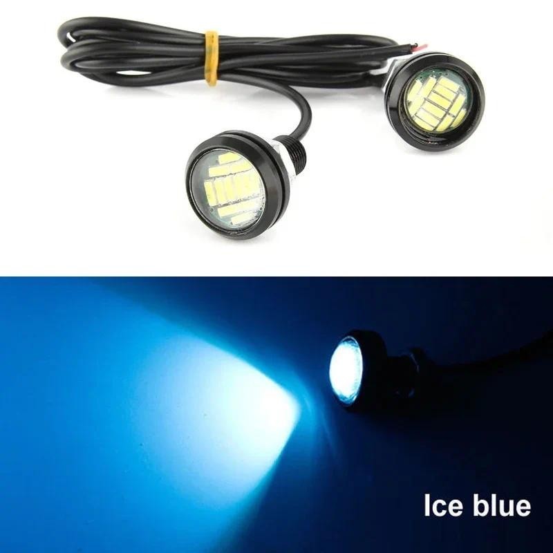 23mm Car Eagle Eye LED Daytime Running Light 4014 12SMD Backup Reversing Lamp Parking Lamp Turn Signal Automobiles Lamps