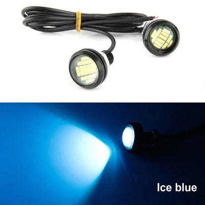 23mm Car Eagle Eye LED Daytime Running Light 4014 12SMD Backup Reversing Lamp Parking Lamp Turn Signal Automobiles Lamps